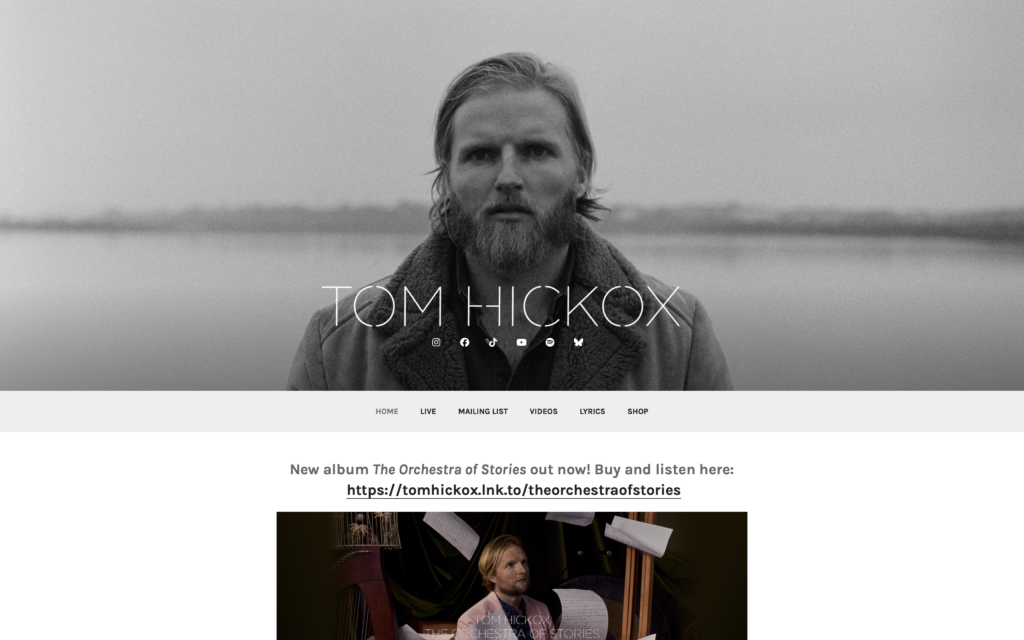 Tom Hickox Music